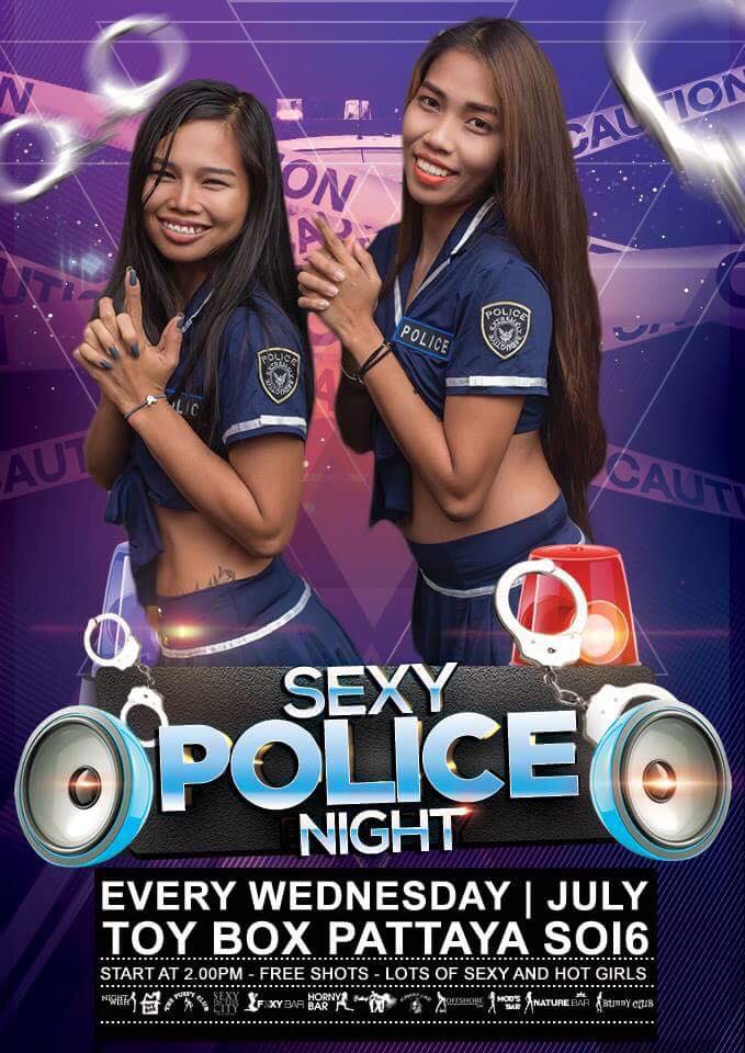 Toy Box Pattaya S Popular Short Time Bar Sexy Police Uniform Party