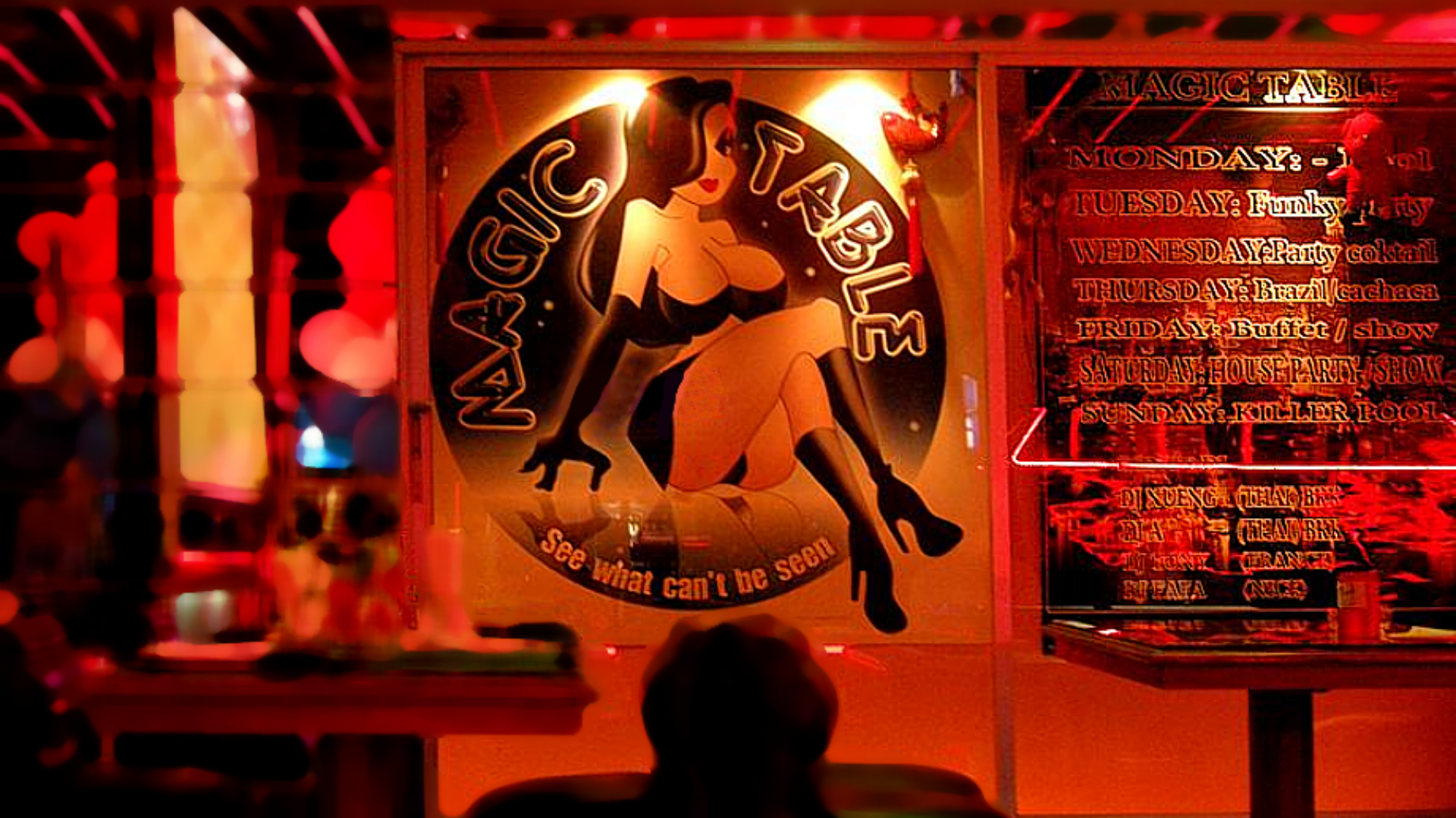 A gogo bar where BJ and HJs are also available. 